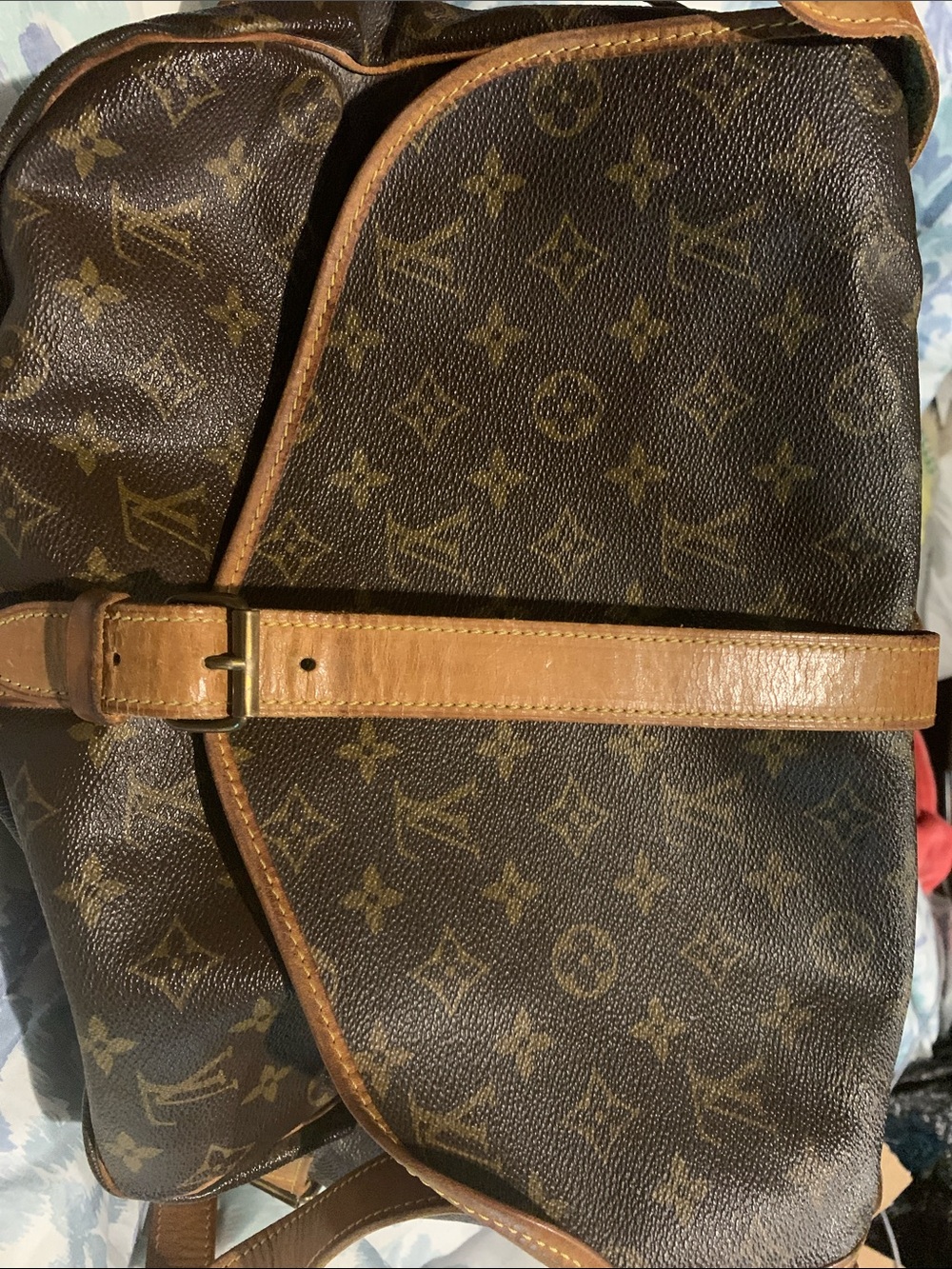 Louis Vuitton Brown Monogram Canvas Duffel with Tan Leather Trim and Straps - Picture 16 of 16